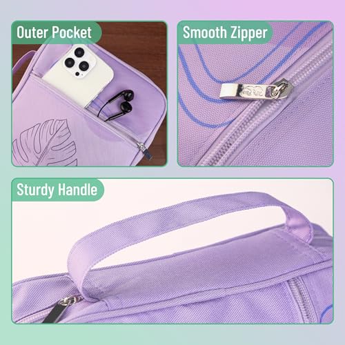 Mr. Pen- Bible Cover Case | Carrying Book Case with Durable Handle and Zippered Pocket, Bible Protective Church Bag for Men & Women, Christian Gifts - color: Pale Purple