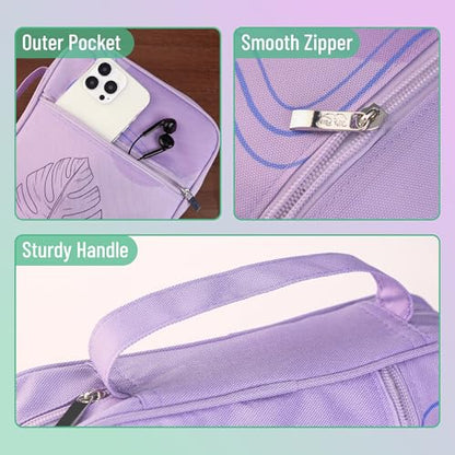 Mr. Pen- Bible Cover Case | Carrying Book Case with Durable Handle and Zippered Pocket, Bible Protective Church Bag for Men & Women, Christian Gifts - color: Pale Purple