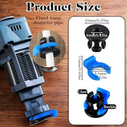40 PCS Bowden Tube Coupler 1.75mm Bowden Tube Connector 3D Printer Clips Collet Clamp Clip Bowden-Collet 3D Printer Parts Accessories for 3D-Printers