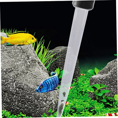 Happyyami Aquarium Manual Clean Pipette 50ml Fish Tank Cleaner Black Waste Removal Tool - color: Black, size: Size 3