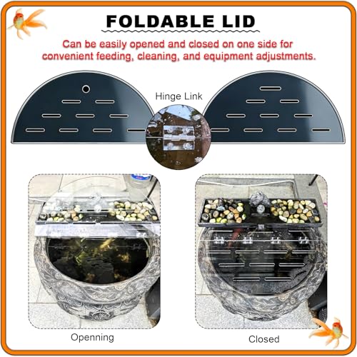 Custom Fish Tank Cover Plate, Acrylic Aquarium Anti-Jump Cover Lid Transparent Invisible Top Cover Plate, It Helps with The Water Evaporation(28"/70cm) - size: 28"/70cm