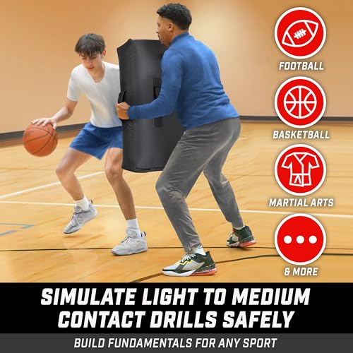 GoSports Inflatable Blocking Pads - Choose Your Size - Training Equipment for Basketball, Football, Lacrosse, Martial Arts & More - style: 30" x 20"