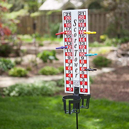 ScoreTower Combo Set - Scoreboard & Drinkholders for Horseshoes