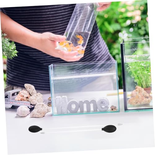 Levemolo 2pcs Fish Tank Cleaner: Aquarium Cleaning Tools Efficient Water Changing - Fish Waste Cleaner for Mini Gravel and Poop - Portable Droppers for Small Aquariums