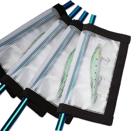 2-8 Pack Fishing Lure Wraps, Resistant Clear PVC Lure Covers for Rod Fabric Hook Protectors - color: 4 Pack