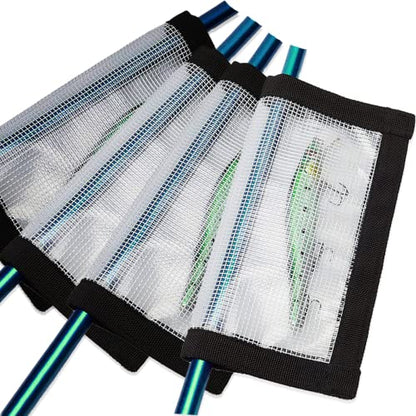 2-8 Pack Fishing Lure Wraps, Resistant Clear PVC Lure Covers for Rod Fabric Hook Protectors - color: 4 Pack