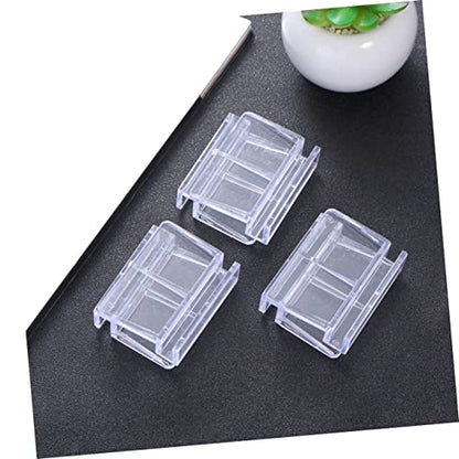 Happyyami 10pcs Acrylic Fish Tank Cover Holder Bracket for Support Practical Aquarium Rack for Fish Tank and Stability