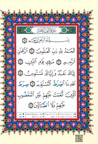 Velvet Red Cover Tajweed Whole Qur'an Medium Size 5.5" X 8" Hardcover Arabic Only Uthmani Script