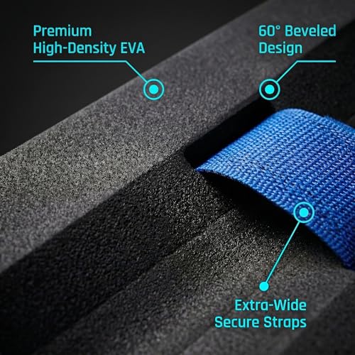 Toe Knee Crawler Knee Pads for Attic Work with Free Gloves – 60° High-Density Foam Shin Protection, Non-Slip Wide Straps, Lightweight Crawling Gear for Construction, Insulation & Flooring