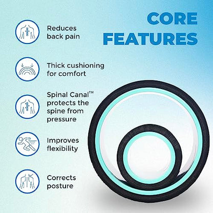 Chirp Wheel+ Foam Roller 2-Pack, Back & Neck Pain Relief, Mint | Back Roller Wheel Set, Foam Roller for Back Pain, Deep Tissue Relief, 4/6 in, Neck and Muscle Recovery - size: 2 Pack
