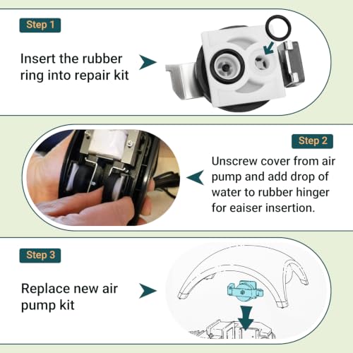 75077878 Air Pump Repair Kit forTetra Whisper 60 & 100 Filter, 2 Pack | Aquarium Bubbler Repair Parts Fits Models 75077878 & 77848,
