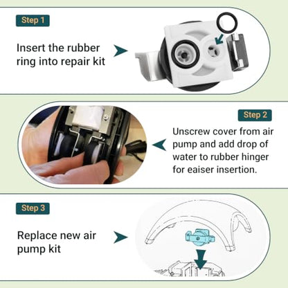 75077878 Air Pump Repair Kit forTetra Whisper 60 & 100 Filter, 2 Pack | Aquarium Bubbler Repair Parts Fits Models 75077878 & 77848,