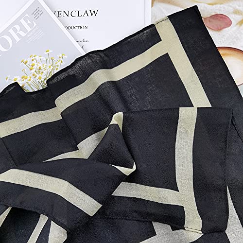 FINIZO Women's Fashion Scarves, Lightweight Cotton Blend Neck Scarves - color: 07