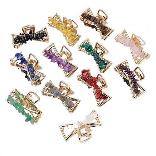 Synthetic Malachite Elegant Gravel Crystal Decorative Jewelry,Crystals and Healing Stones,Use Everyday Hair Styling - color: Malachite