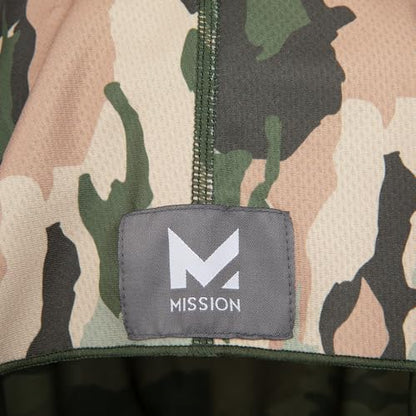 MISSION Cooling Hoodie Towel, Evaporative Cool Technology, Cools Instantly When Wet, UPF 50 Sun Protection, Contours Your Head to Stay in Place, Great for Sports, Fitness, Gym - color: Classic Camo Safari