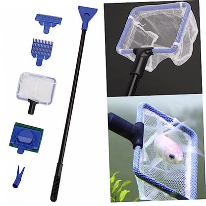 Mipcase Complete Fish Tank Cleaning Tools Set Long Handle Brush Aquascaping Tools Vacuum Cleaner Random Color
