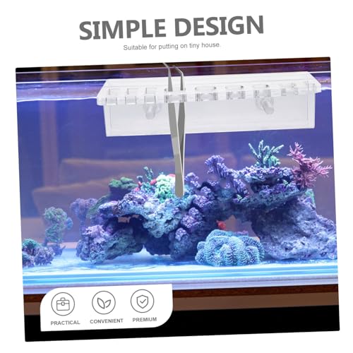Aquarium Tool Holder Fish Tank Organizer for Scissors Tweezers and Tongs Durable and Stable Rack with Multiple for Easy Tool Access for Aquatic Plant