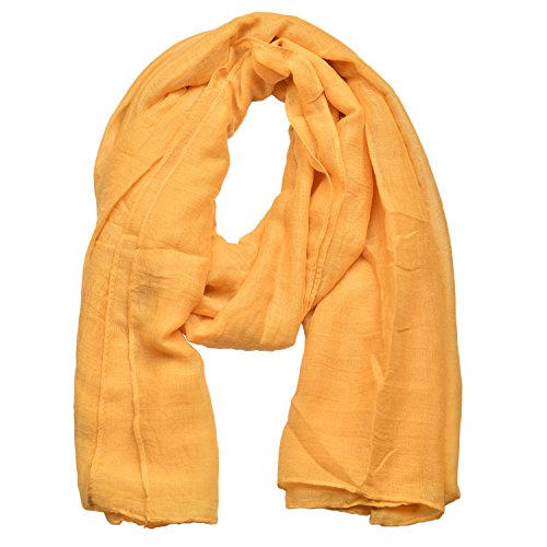 woogwin Women's Scarf Lady Light Soft Fashion Solid Shawl Wraps - color: Ginger