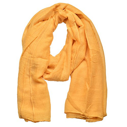 woogwin Women's Scarf Lady Light Soft Fashion Solid Shawl Wraps - color: Ginger