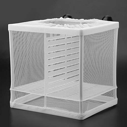 Fish Breeding Incubator, Fish Tank Breeder Net Multifunctional Isolation Mesh Box Fish Breeding Net Aquarium Fish Tank Incubator Breeder with Suction Cup for Fish Tank Breeder Box