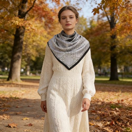 43" Large Square Scarf Fashion Scarves Hair Wrapping Scarfs Night Sleeping Headscarf for Women B07 - color: B0712