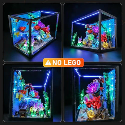 LIGHTAILING Led Light Compatible with Lego-10366 Tropical Aquarium | Easy-to-Install LED Lighting Kit for Home Decor, Shelf Display & Collector Gifts (Model Not Included)
