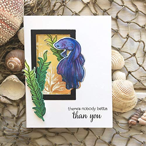 Hero Arts Clear STMP, us:one Size, Color Layering Betta Fish