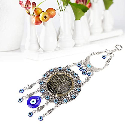Blue Evil Eye Wall Decor, Islamic Amulet Blessing Wall Hanging Decoration Pendant for Home, Car, Office Decoration and Protection