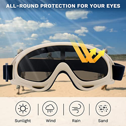 Airsoft Mask with Goggles, Foldable Half Face Airsoft Mesh Mask with Ear Protection for Paintball Shooting Cosplay CS Game - color: JPP-3PCS, size: 3pcs