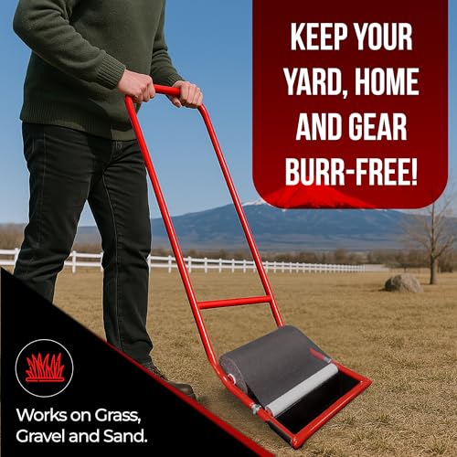 Original Remover Yard Tool Wide for Easy Yard Cleanup - Push Model 1.0 Burr & Sticker Removal - Effortless Goat Head Roller and Picker - Made in USA (12" Classic) - size: Classic