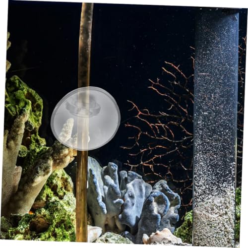 Toddmomy 30pcs Aquarium Oxygen Tubing Clips with Suction Cups, Soft Airline Tube Holders for Fish Tank Air Pump Accessories, Practical Hose Clamps for Aquarium Oxygen Tubes