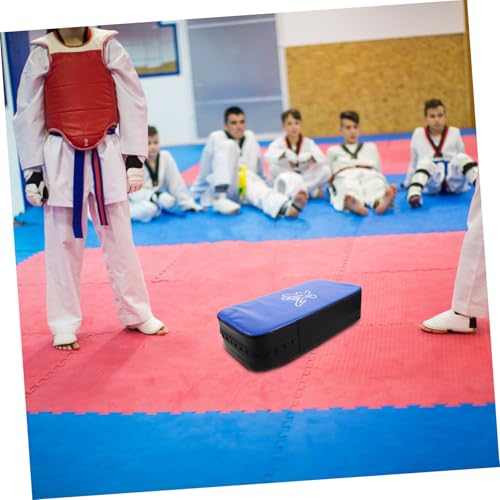 Thickened PU Taekwondo Kick Pad for Thigh Protection Curved Martial Arts Strike Shield Multipurpose Kickboxing and Thai Pads for Professional and Home Boxing Training