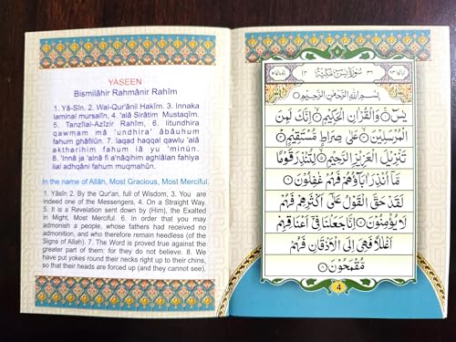 Ayatul Kursi Surah Yaseen [12 Packs] Yasin Pocket Size Books Holy Quran Arabic+English Translations Islamic Books Islamic Wedding Favors Ramadan Decor Eid Favors Eid Gifts Islamic Gifts 123 (12)