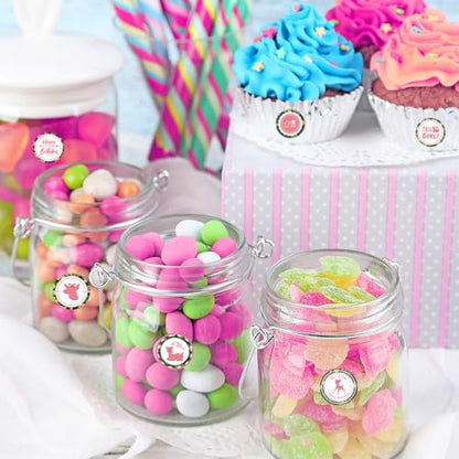 Pink Hunting It's A Girl Kiss Sticker Labels - Deer Theme Gender Reveal Round Candy Sticker Favors - Deer Hunting Girl Baby Shower or Birthday Party Party Labels Fit Chocolate Candy (Set of 150) - color: Deer It's a Girl