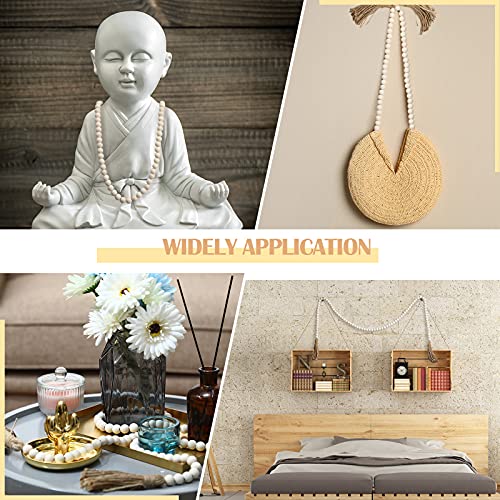 Jetec Decorative Display Books Hardcover, Faux Farmhouse Stacked for Coffee Tables Shelves with Wood Bead Tassels 58 Inch, 3 Pieces, White(Take Time to do, What Makes, Your Soul Happy) - style: Take Time to do, What Makes, Your Soul Happy