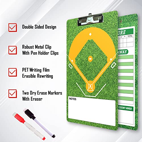 Baseball Dry Erase Clipboard for Coaches - color: Baseball-1