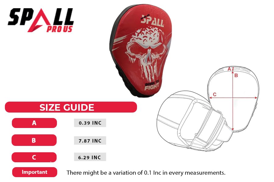 Curved Boxing Pads - Boxing Mitts and Punch Pads, Muay Thai MMA Focus Boxing Mitts Suitable for Boxing, Kickboxing, Karate, and Martial Arts - color: BTF-Red
