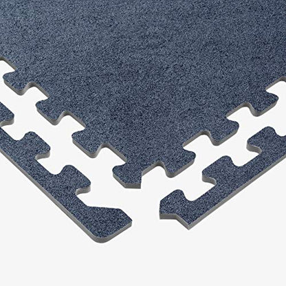 We Sell Mats 3/8 Inch Thick Interlocking Foam Carpet Tiles Durable Carpet Squares Anti Fatigue Support for Home Office or Classroom Use - color: Charcoal Gray, style: 100 Square Feet (25 Tiles)