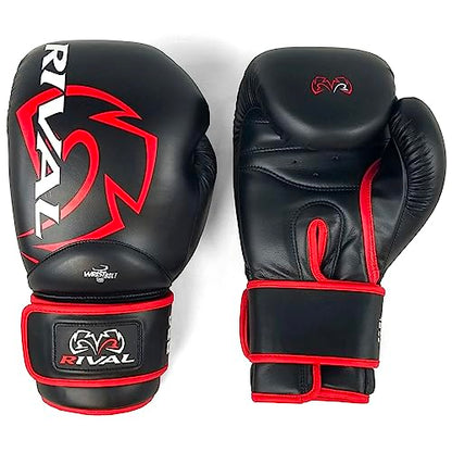 RIVAL Boxing RS4 2.0 Aero Sparring Gloves, Hook and Loop Closure - Multi-Layered, Low-Density Foam Padding and Soft Inner Lining - color: Black, size: 12 oz.
