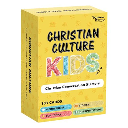 Kulture Games - Bible Conversation Cards for Kids - Christian Family Games - Faith Based Educational Card Games - Sunday School Christian - Gifts Learning - Ages 6+