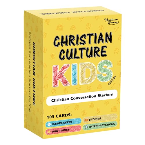 Kulture Games - Bible Conversation Cards for Kids - Christian Family Games - Faith Based Educational Card Games - Sunday School Christian - Gifts Learning - Ages 6+