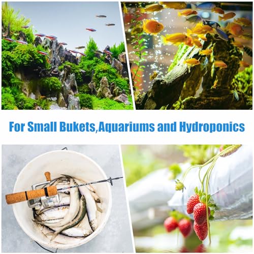 AQUANEAT Aquarium Air Stones 1 inch 12 Pack, Bubble Stone, Aerator Bubble Diffuser, Air Pump Accessories for Aquariums, Fish Tanks, and Hydroponics - size: 1 inch