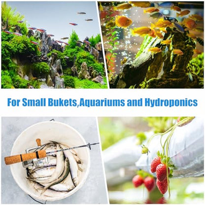 AQUANEAT Aquarium Air Stones 1 inch 12 Pack, Bubble Stone, Aerator Bubble Diffuser, Air Pump Accessories for Aquariums, Fish Tanks, and Hydroponics - size: 1 inch
