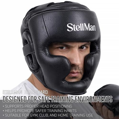 Boxing Headgear for MMA Training, Adjustable Padded Protective Helmet – Muay Thai, Kickboxing, Karate, Taekwondo & Martial Arts Sparring - size: Large-X-Large