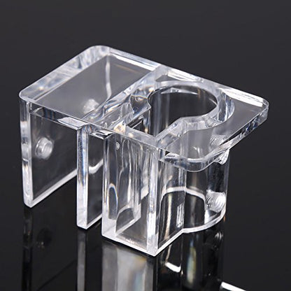 Aquarium Clip Holder | Top - Grade Acrylic Fish Tank Filtration Mount | Hose/Pipe/Tube Clip for 13-17mm Diameter | Safe & Sturdy Water Hose Fixing