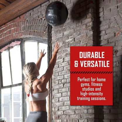 Fitness First Soft Wall Ball, 5-25 LBS, Durable Reinforced for Core Strength Building, Cardio - size: 20lb, new