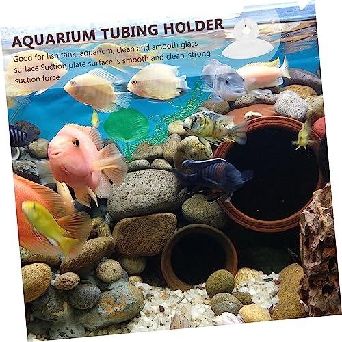 Kisangel 25pcs Airline Holders for Fish Tank Aquarium Tubing Clips Cups for Easy to Install for Smooth