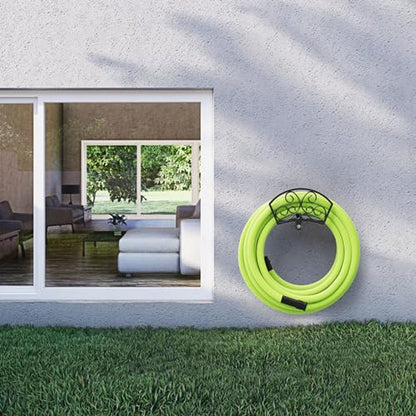 GOFORWILD Decorative Garden Hose Holder Holds 125-Feet of 5/8-Inch Hose | Hose Butler Sturdy Water Hose Rack, Durable Wall Hose Hanger Made of Gauge Steel Rust Resistant