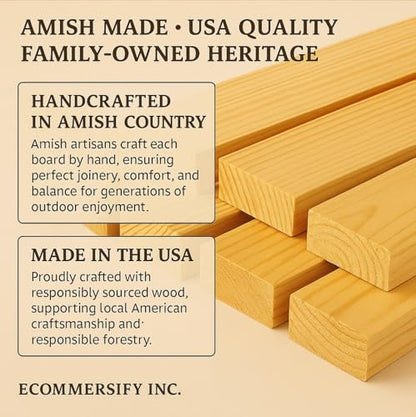 6 FT Oak Amish Rope Rail Garden Bridge, Pinewood - size: 6 FT Bridge & Rope