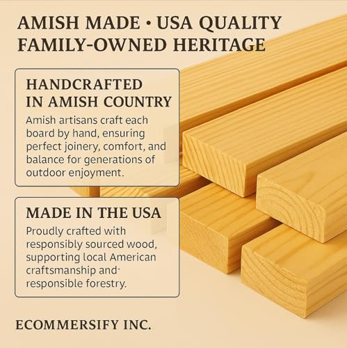 4 FT Oak Amish Rope Rail Garden Bridge, Pinewood - size: 4 FT Bridge & Rope